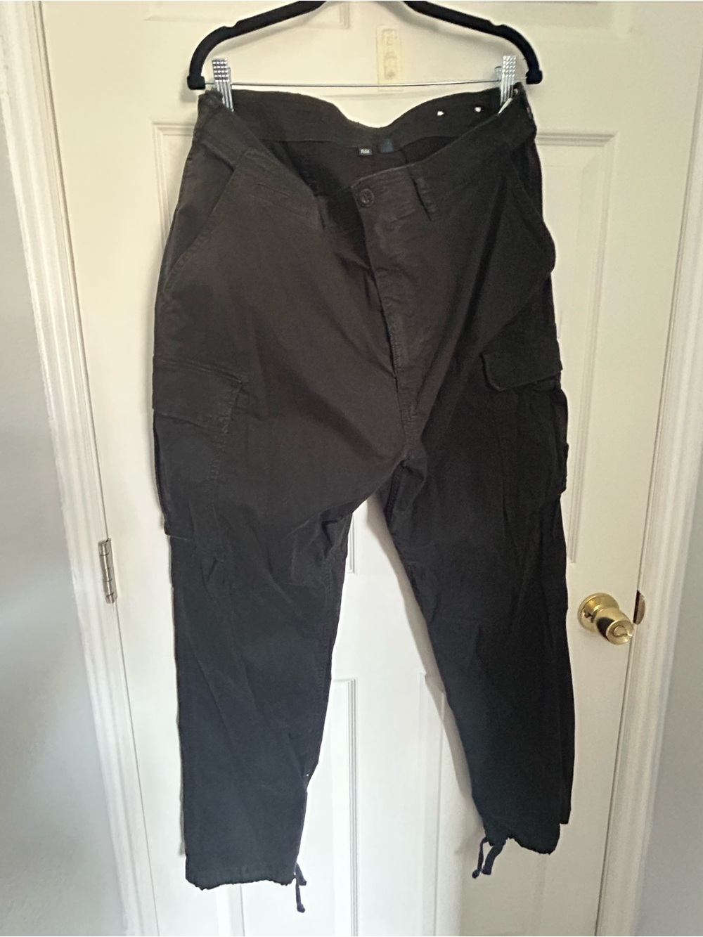Mens American Eagle Outfitters Black Cargo Pants size 38x34